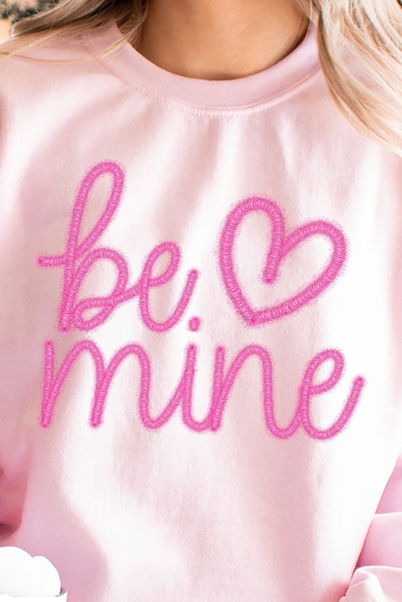 Be Mine Faux Tinsel Transfer Unisex NuBlend Crew Sweatshirt - Wholesale Accessory Market