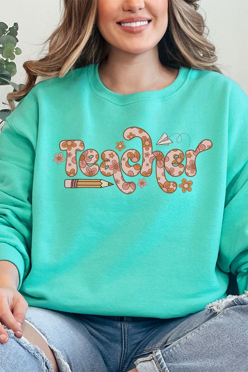 Boho Teacher Unisex NuBlend Crew Sweatshirt - Wholesale Accessory Market