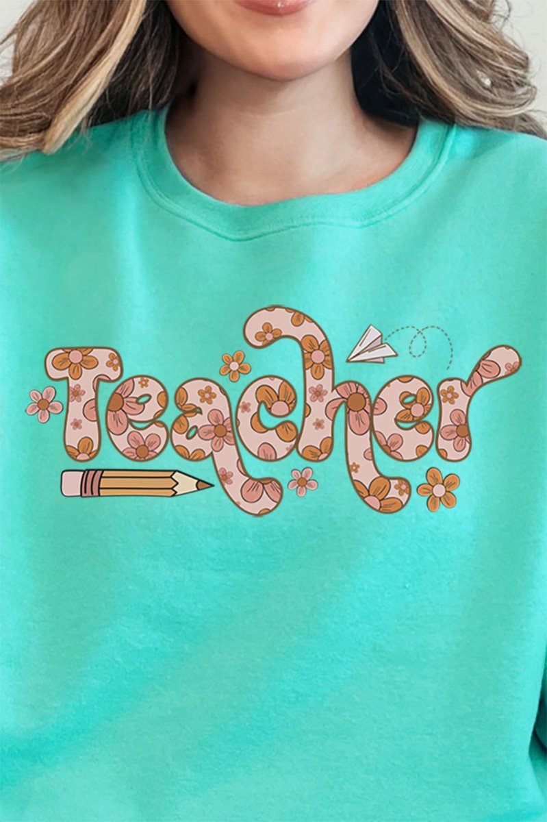 Boho Teacher Unisex NuBlend Crew Sweatshirt - Wholesale Accessory Market