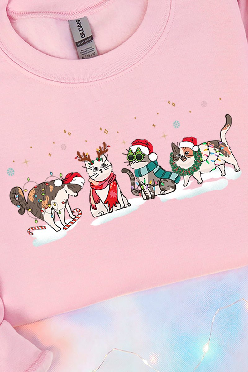 Cat Christmas Unisex NuBlend Crew Sweatshirt - Wholesale Accessory Market