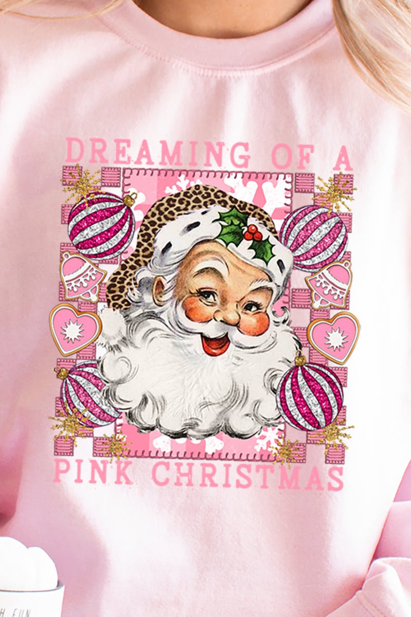 Dreaming Of A Pink Christmas Unisex NuBlend Crew Sweatshirt - Wholesale Accessory Market