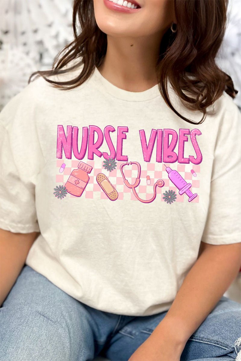 Nurse Vibes Combed Cotton T-Shirt - Wholesale Accessory Market