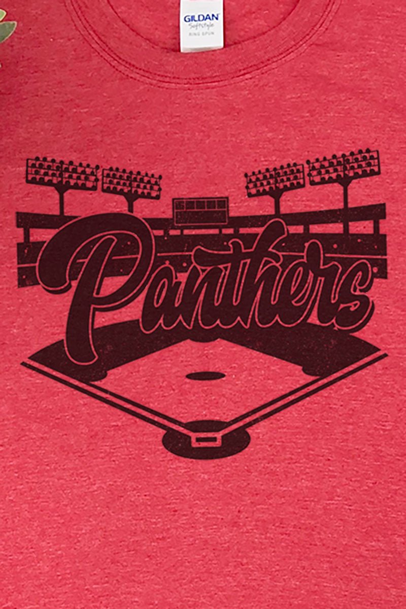 Baseball Diamond Panthers Softstyle Adult T-Shirt - Wholesale Accessory Market