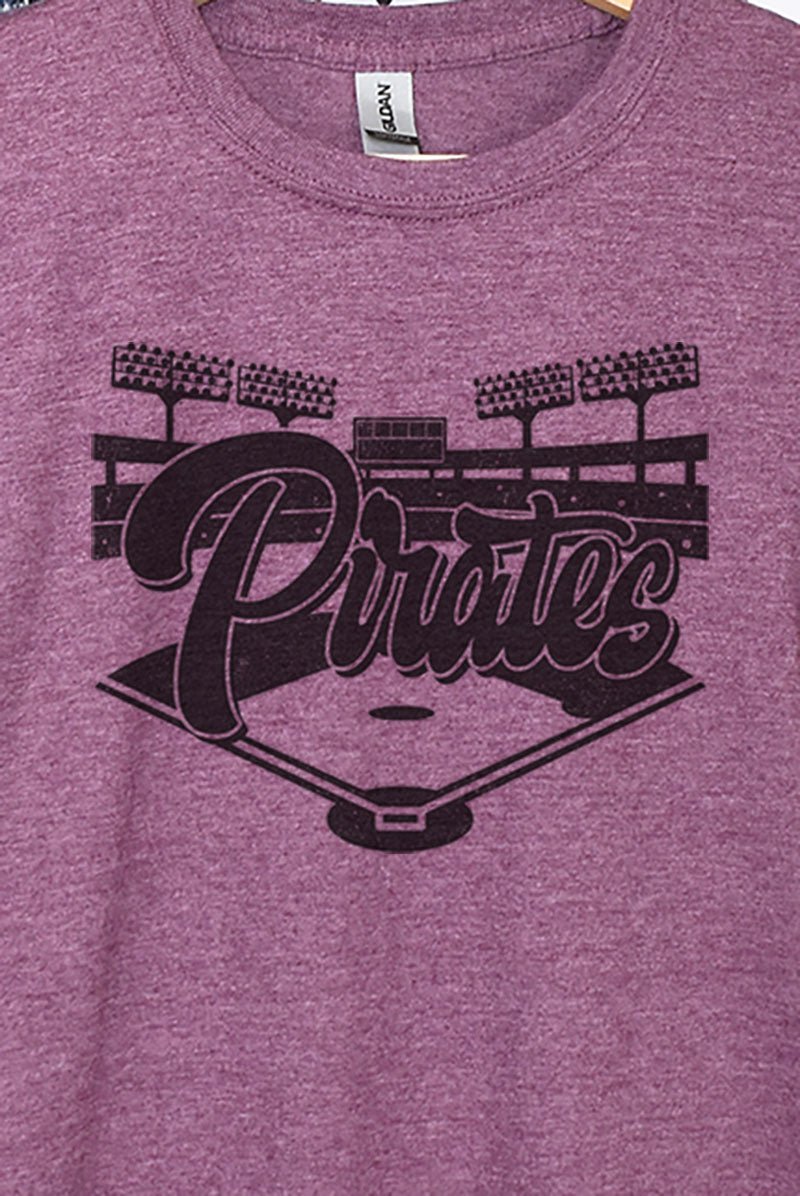 Baseball Diamond Pirates Softstyle Adult T-Shirt - Wholesale Accessory Market