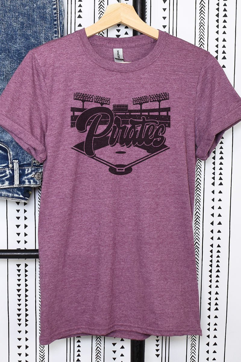Baseball Diamond Pirates Softstyle Adult T-Shirt - Wholesale Accessory Market