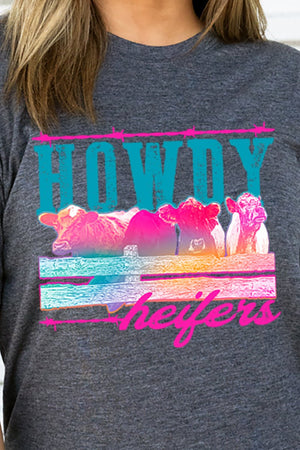 Howdy Heifers Adult Soft-Tek Blend T-Shirt - Wholesale Accessory Market