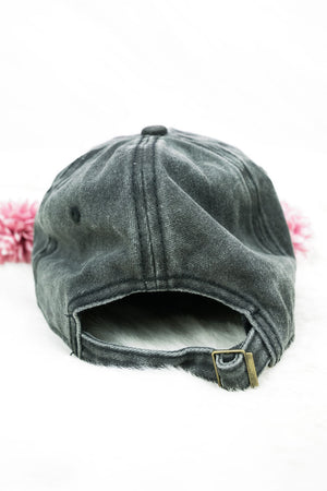 50% OFF! White Chenille Glitter 'D' Patch Black Cap - Wholesale Accessory Market