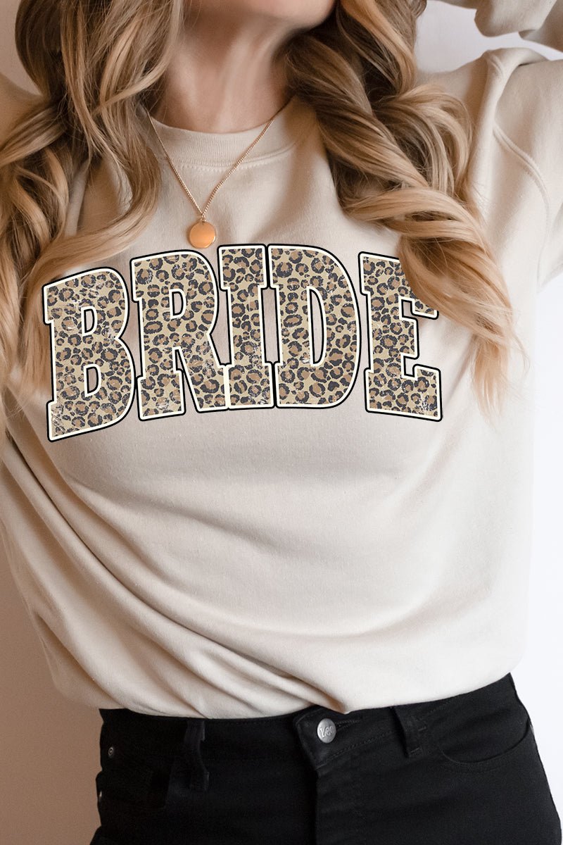 Arched Bride Leopard Heavy-weight Crew Sweatshirt - Wholesale Accessory Market