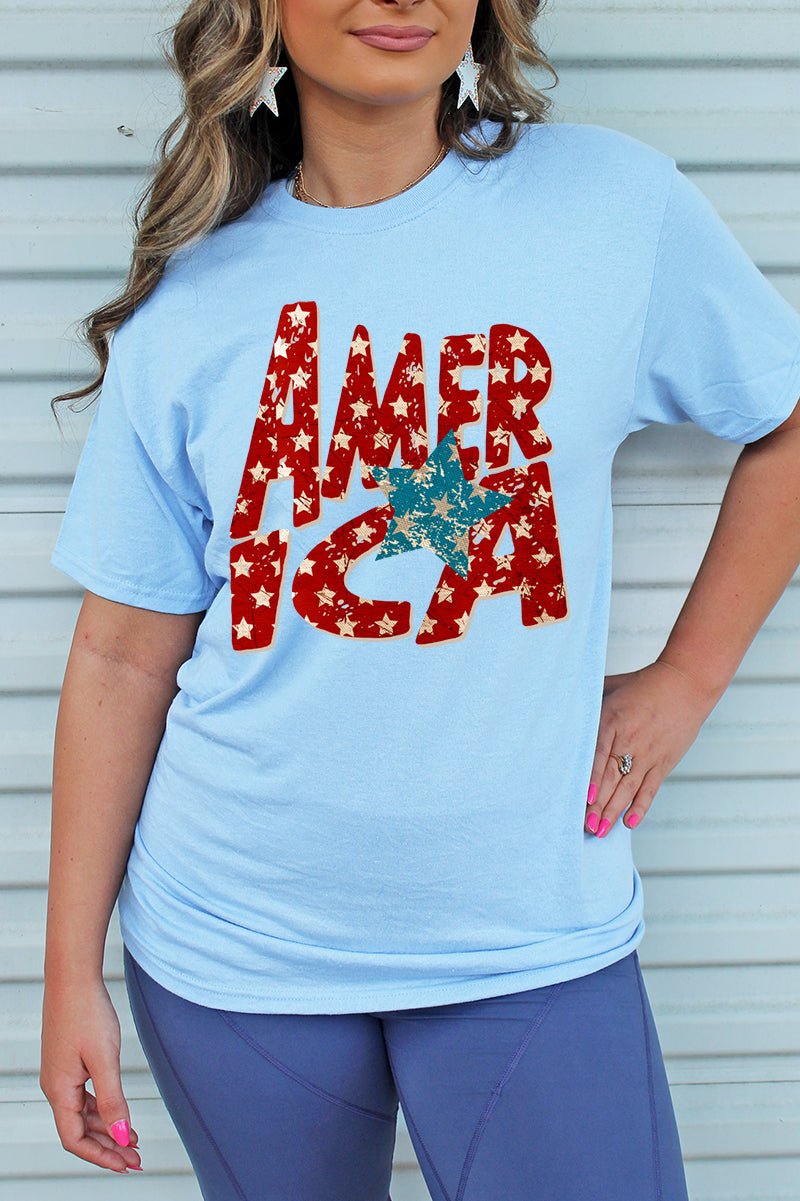 Vintage Star American Unisex Blend Tee - Wholesale Accessory Market