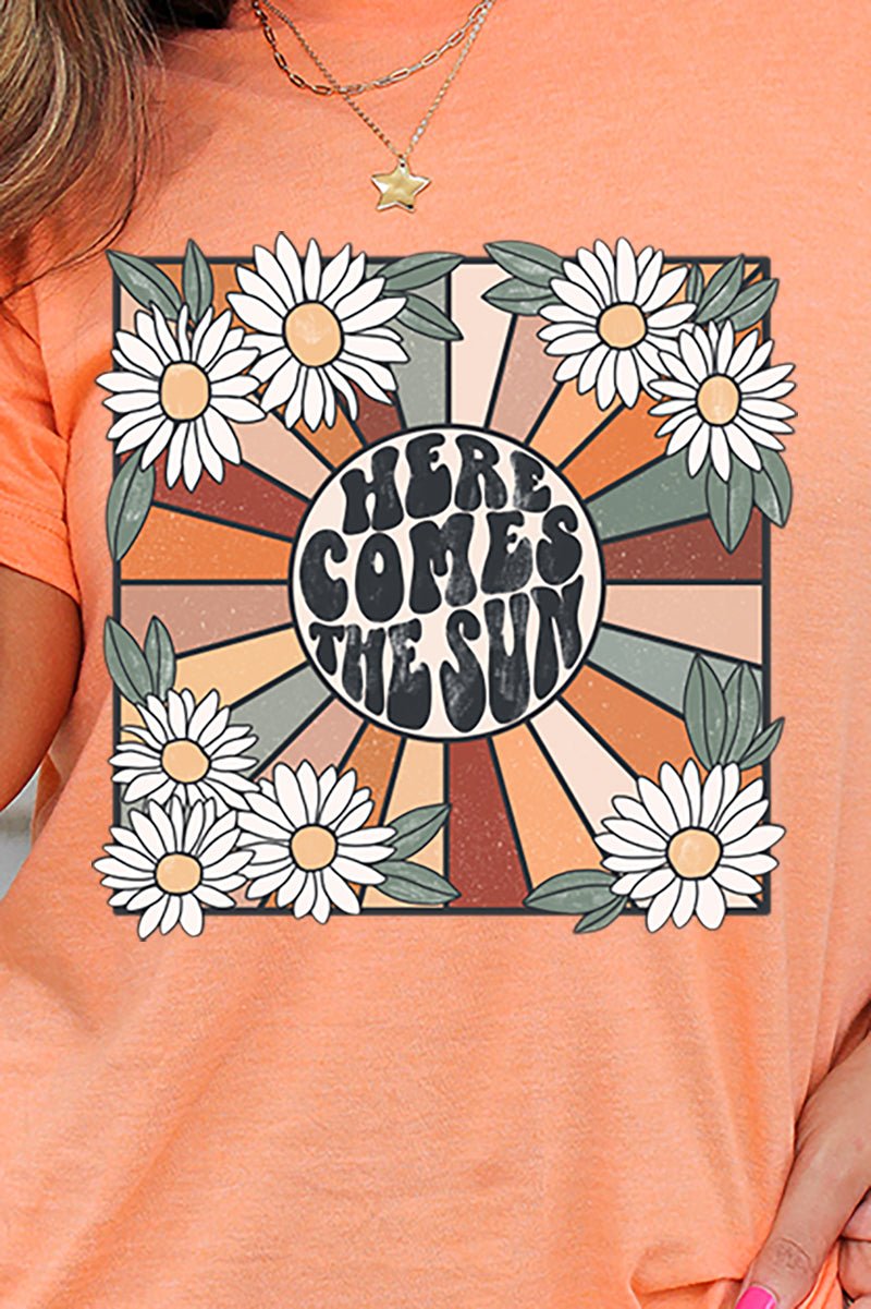 Daisy Here Comes The Sun Unisex Blend Tee - Wholesale Accessory Market