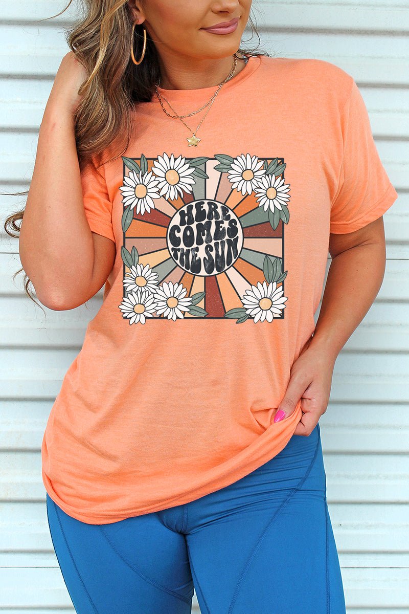Daisy Here Comes The Sun Unisex Blend Tee - Wholesale Accessory Market