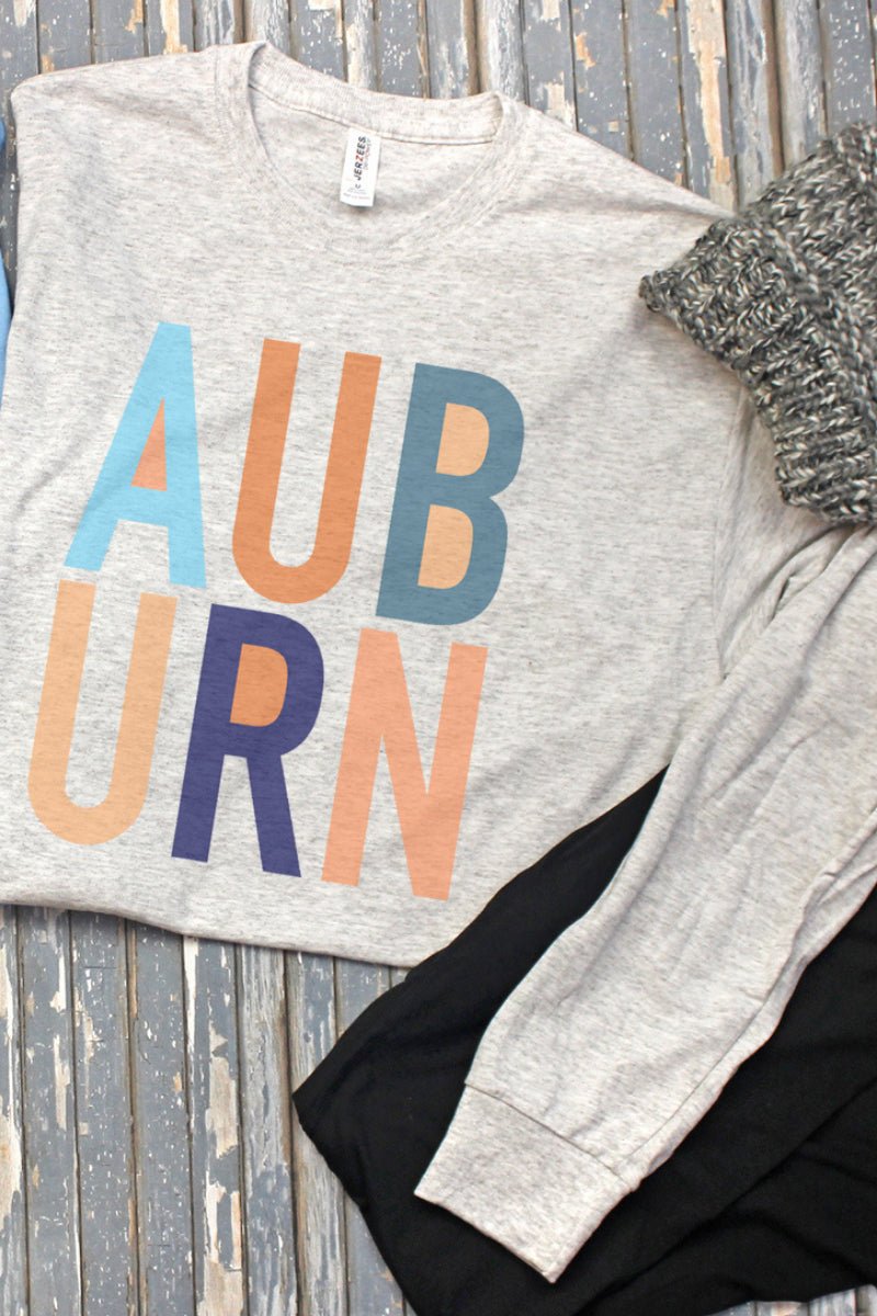 Colorblock Auburn Unisex Dri-Power Long-Sleeve 50/50 Tee - Wholesale Accessory Market