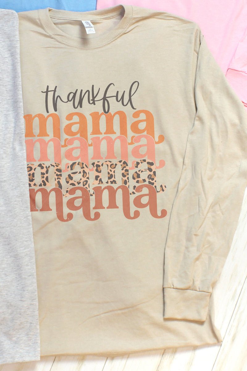 Colorful Thankful Mama Unisex Dri-Power Long-Sleeve 50/50 Tee - Wholesale Accessory Market