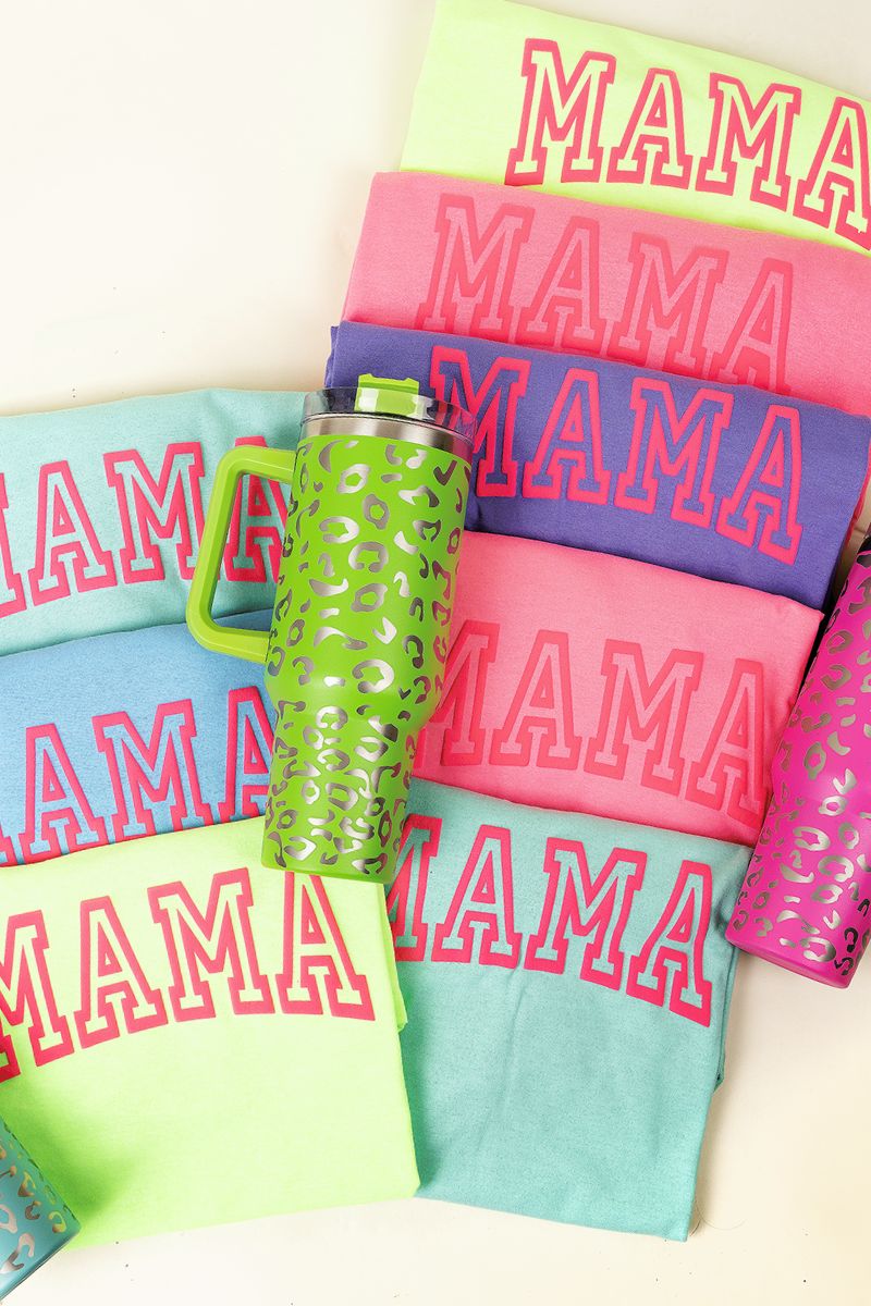 Hot Pink Mama Varsity Puff Vinyl Dri-Power 50/50 Tee - Wholesale Accessory Market