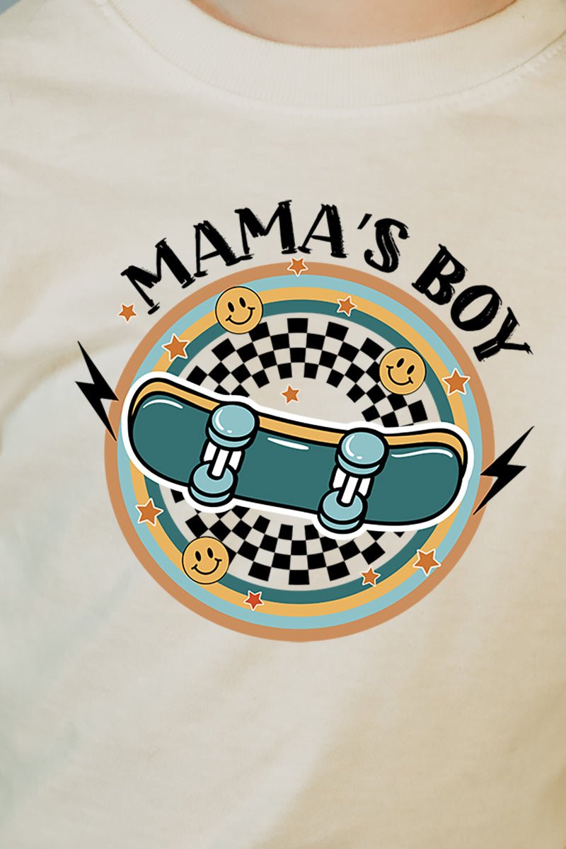 Toddler Skater Check Mama's Boy Fine Jersey Tee - Wholesale Accessory Market