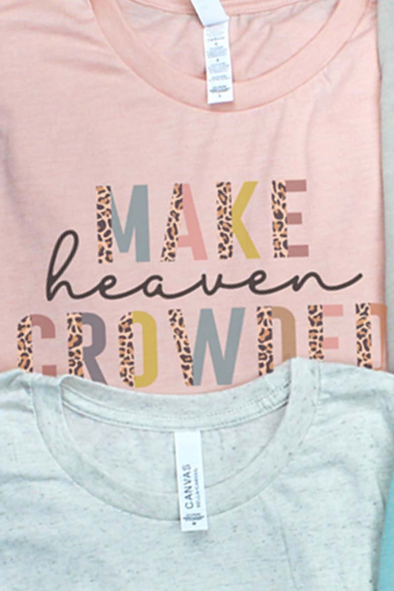 Colorful Make Heaven Crowded Tri-Blend Short Sleeve Tee - Wholesale Accessory Market