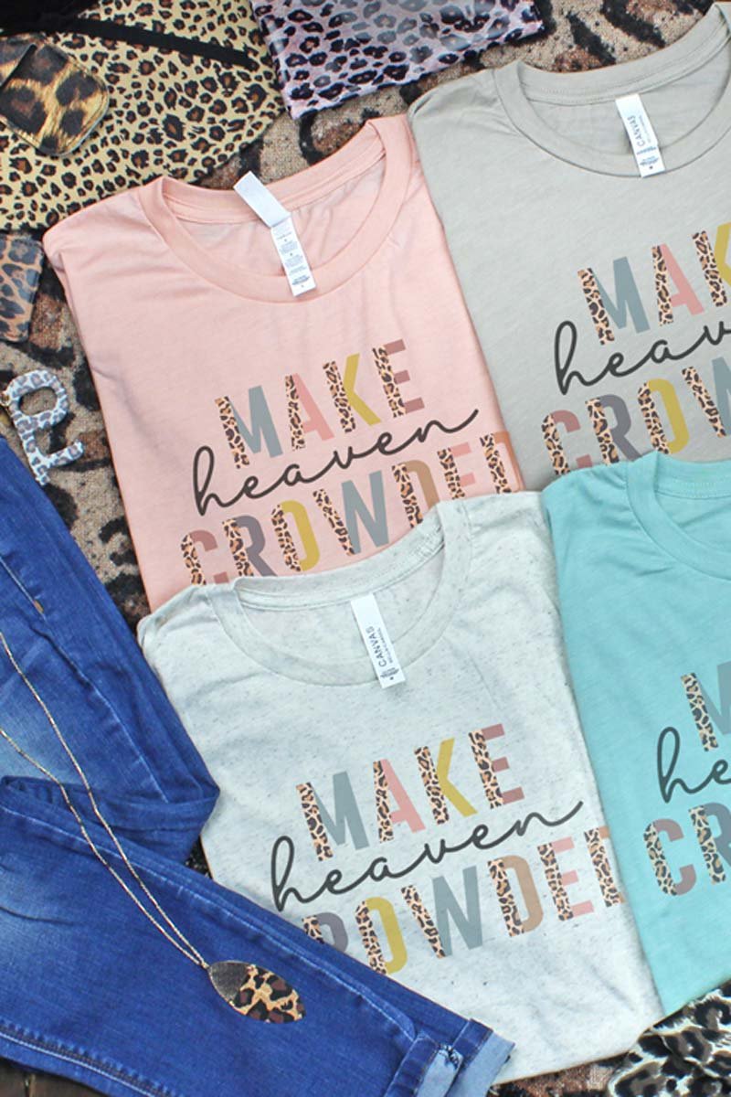 Colorful Make Heaven Crowded Tri-Blend Short Sleeve Tee - Wholesale Accessory Market