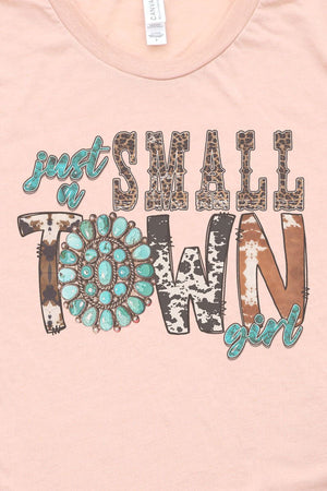 Cowhide Small Town Girl Tri-Blend Short Sleeve Tee - Wholesale Accessory Market