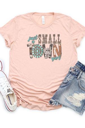 Cowhide Small Town Girl Tri-Blend Short Sleeve Tee - Wholesale Accessory Market
