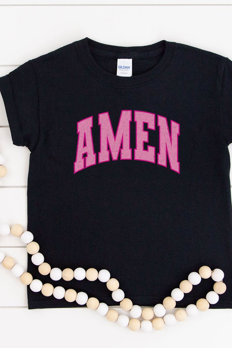 Vintage Varsity Amen Short Sleeve Relaxed Fit T-Shirt - Wholesale Accessory Market