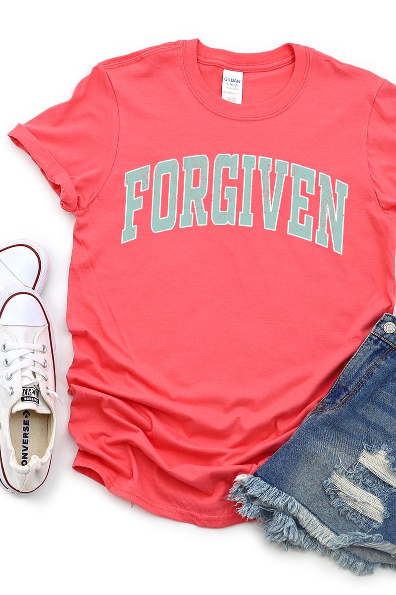 Distressed Varsity Forgiven Short Sleeve Relaxed Fit T-Shirt - Wholesale Accessory Market