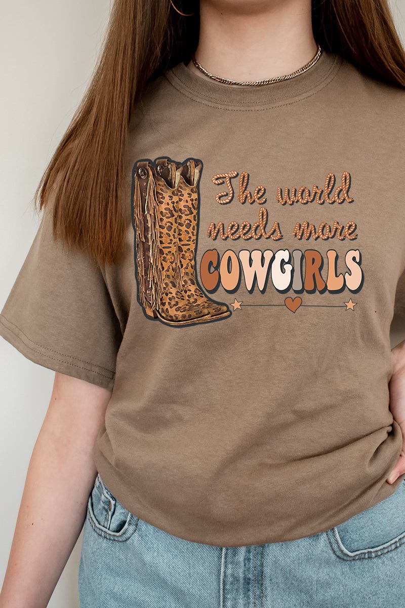 The World Needs More Cowgirls Short Sleeve Relaxed Fit T-Shirt - Wholesale Accessory Market