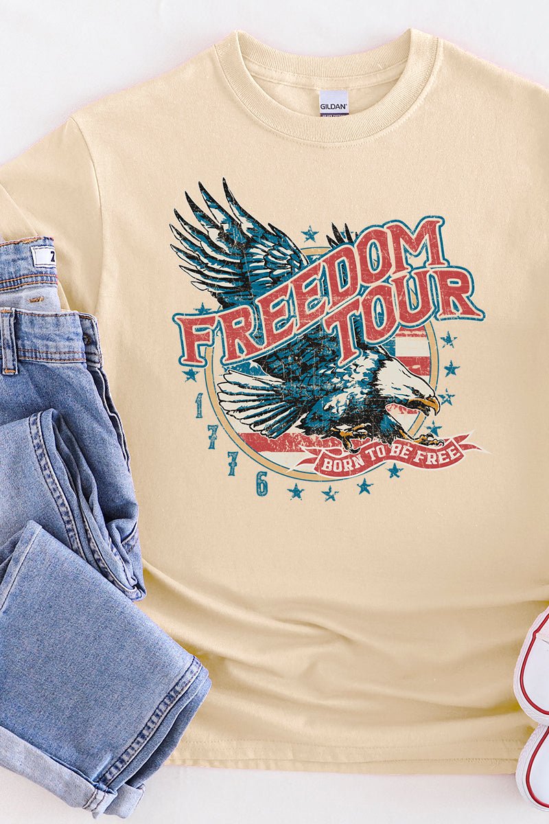 Vintage Freedom Tour Short Sleeve Relaxed Fit T-Shirt - Wholesale Accessory Market