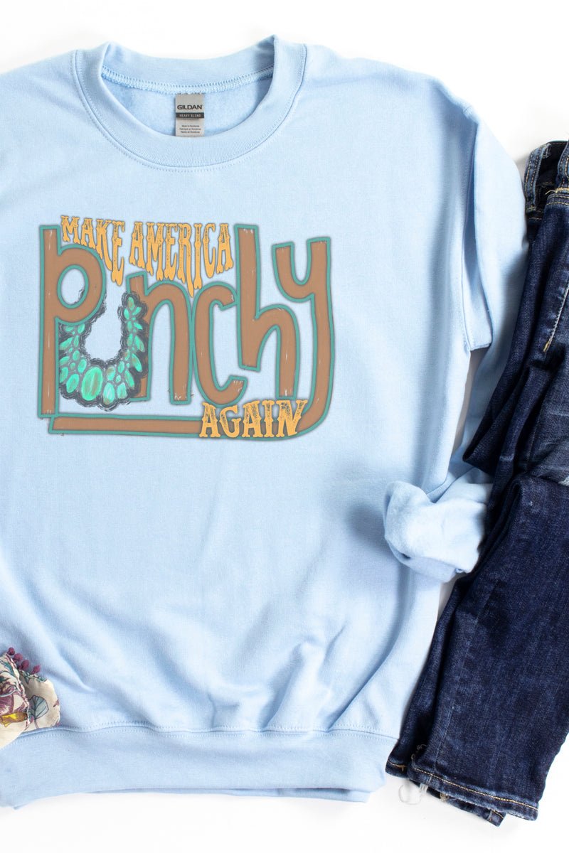 Make America Punchy Again Unisex NuBlend Crew Sweatshirt - Wholesale Accessory Market