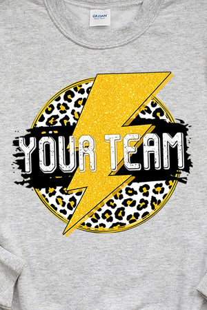Team Strike Black and Yellow Unisex NuBlend Crew Sweatshirt - Wholesale Accessory Market