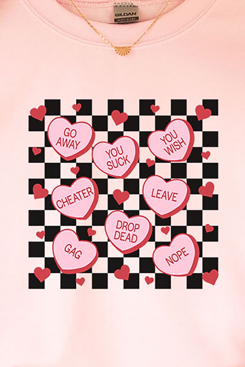 Anti-Valentines Hearts Unisex NuBlend Crew Sweatshirt - Wholesale Accessory Market