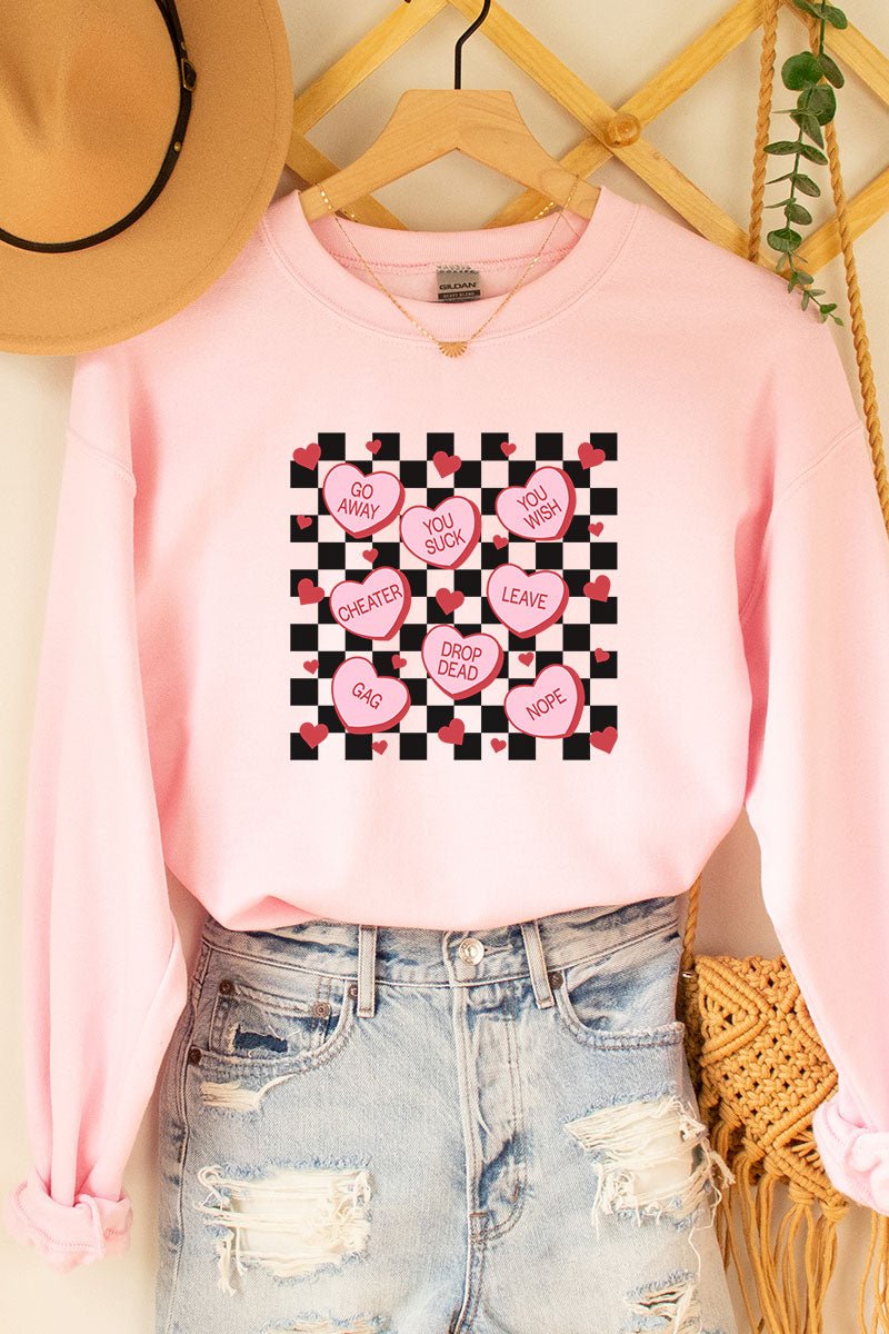 Anti-Valentines Hearts Unisex NuBlend Crew Sweatshirt - Wholesale Accessory Market