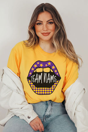 Loud Mouth Football Purple And Gold DryBlend Adult T-Shirt - Wholesale Accessory Market