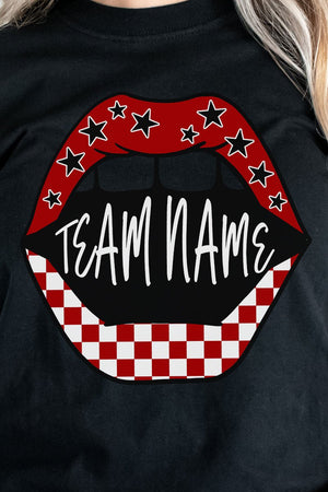 Loud Mouth Football Red And White DryBlend Adult T-Shirt - Wholesale Accessory Market