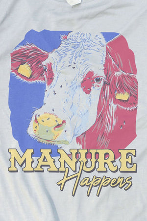 Manure Happens Adult Fusion ChromaSoft Performance T-Shirt - Wholesale Accessory Market