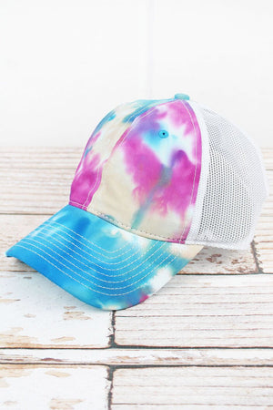 Pastel Lido Tie-Dyed Trucker Cap - Wholesale Accessory Market