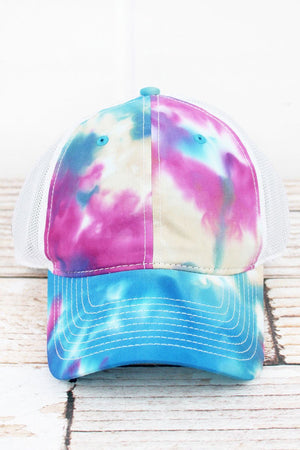 Pastel Lido Tie-Dyed Trucker Cap - Wholesale Accessory Market