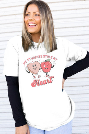 My Students Stole My Heart Adult Soft-Tek Blend T-Shirt - Wholesale Accessory Market