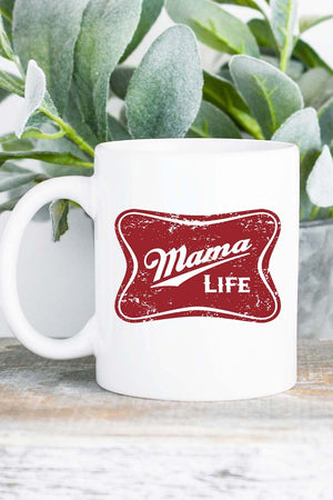 Mama Life White Mug - Wholesale Accessory Market