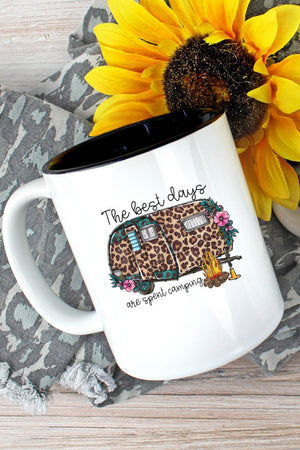 The Best Days Are Spent Camping Two-Tone Mug - Wholesale Accessory Market