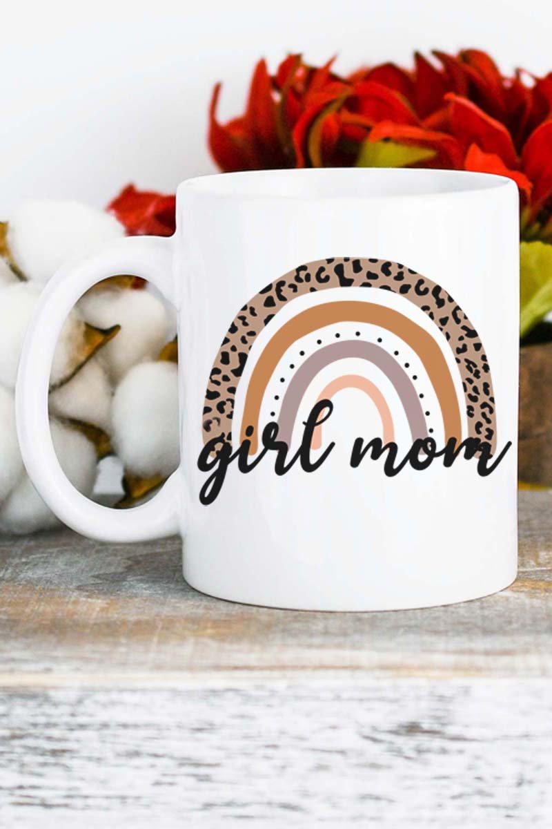 SALE! Girl Mom Rainbow White Mug - Wholesale Accessory Market