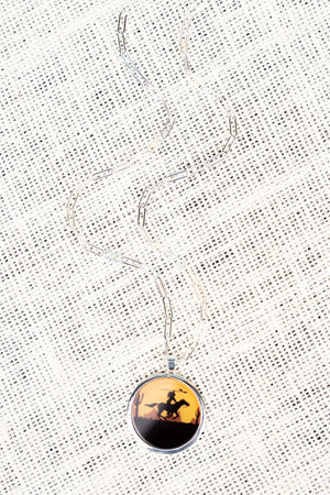 Stampede Silvertone Necklace - Wholesale Accessory Market