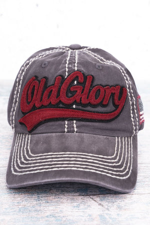 Dark Gray 'Old Glory' Cap - Wholesale Accessory Market