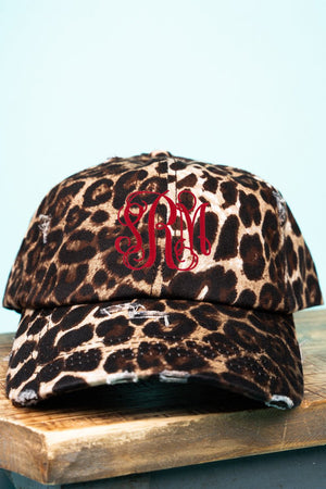 Distressed Leopard Ponytail Cap - Wholesale Accessory Market