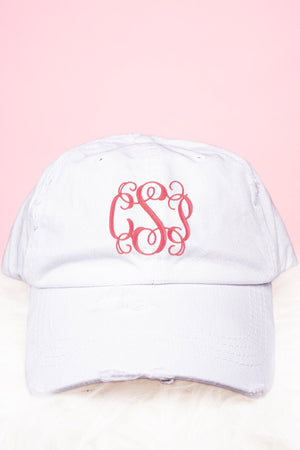 Distressed White Ponytail Cap - Wholesale Accessory Market
