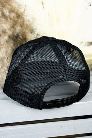 Black with Thin Red Line Black Flag Mesh Cap - Wholesale Accessory Market