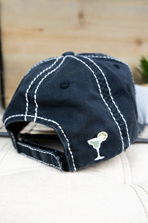 Distressed Black 'You Had Me At Margaritas' Cap - Wholesale Accessory Market