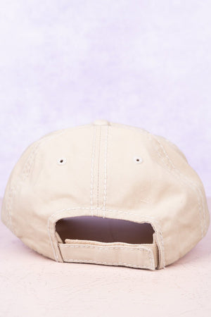 Distressed Stone Horse Emblem Cap - Wholesale Accessory Market