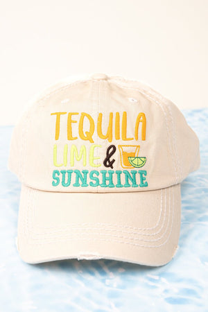 Distressed Stone 'Tequila Lime & Sunshine' Cap - Wholesale Accessory Market
