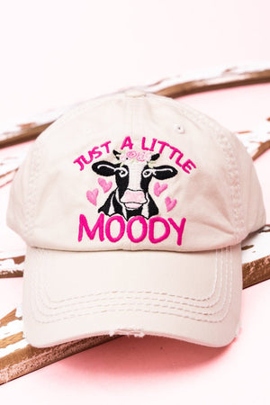 Distressed Stone 'Just A Little Moody' Cap - Wholesale Accessory Market