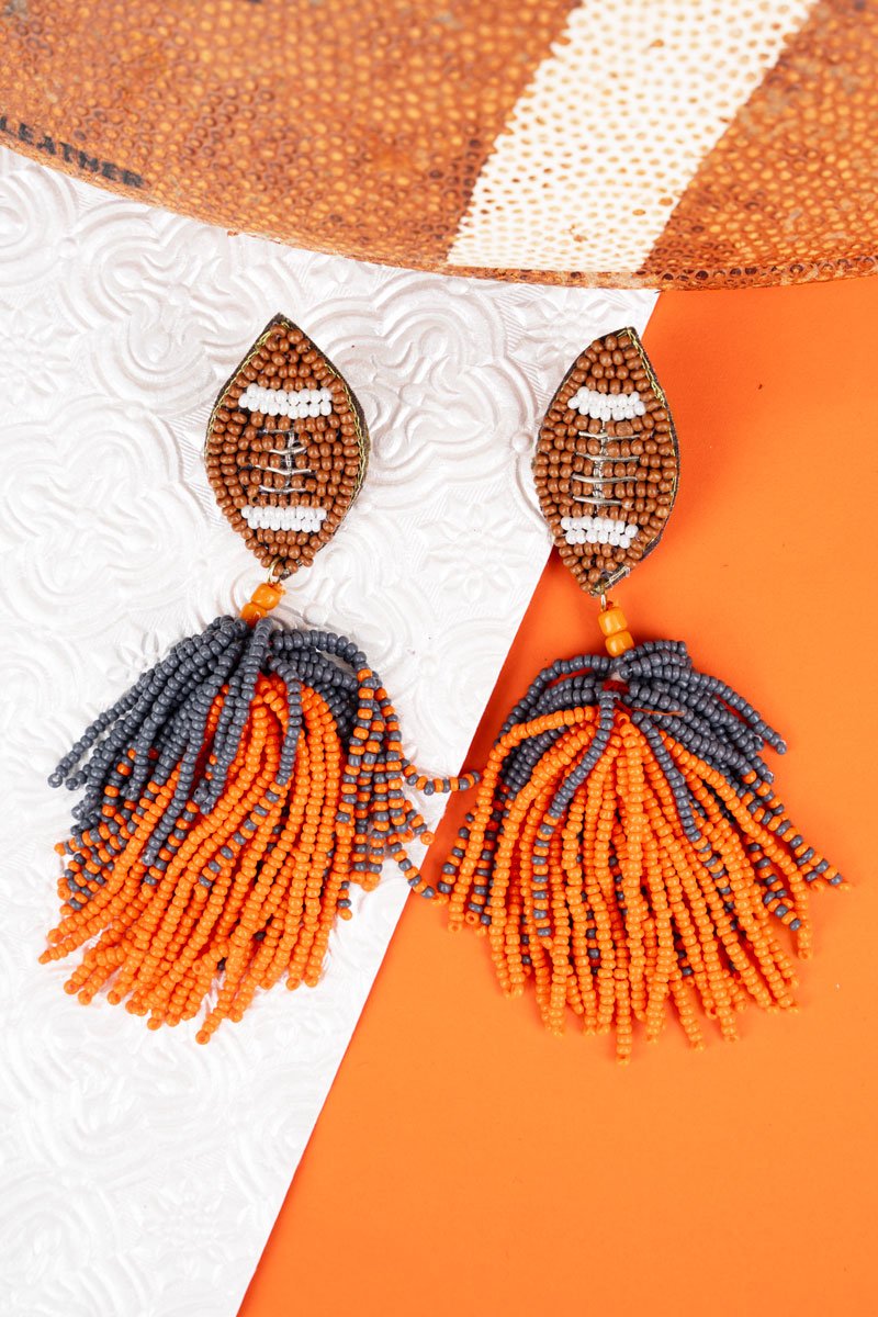 Tennessee Score The Win Seed Bead Earrings - Wholesale Accessory Market